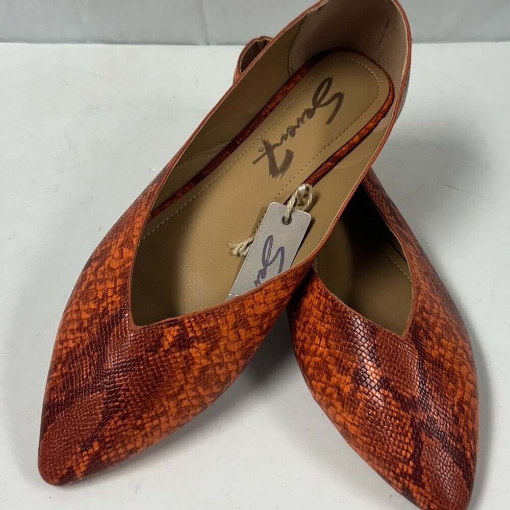 NWT Seven7 Nelly Snake Print Python Ballet Flats Size 11